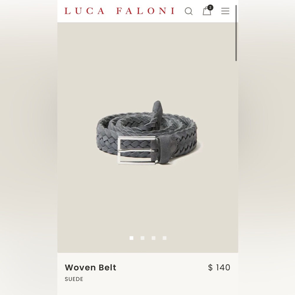 Luca Faloni - Men’s suede belt